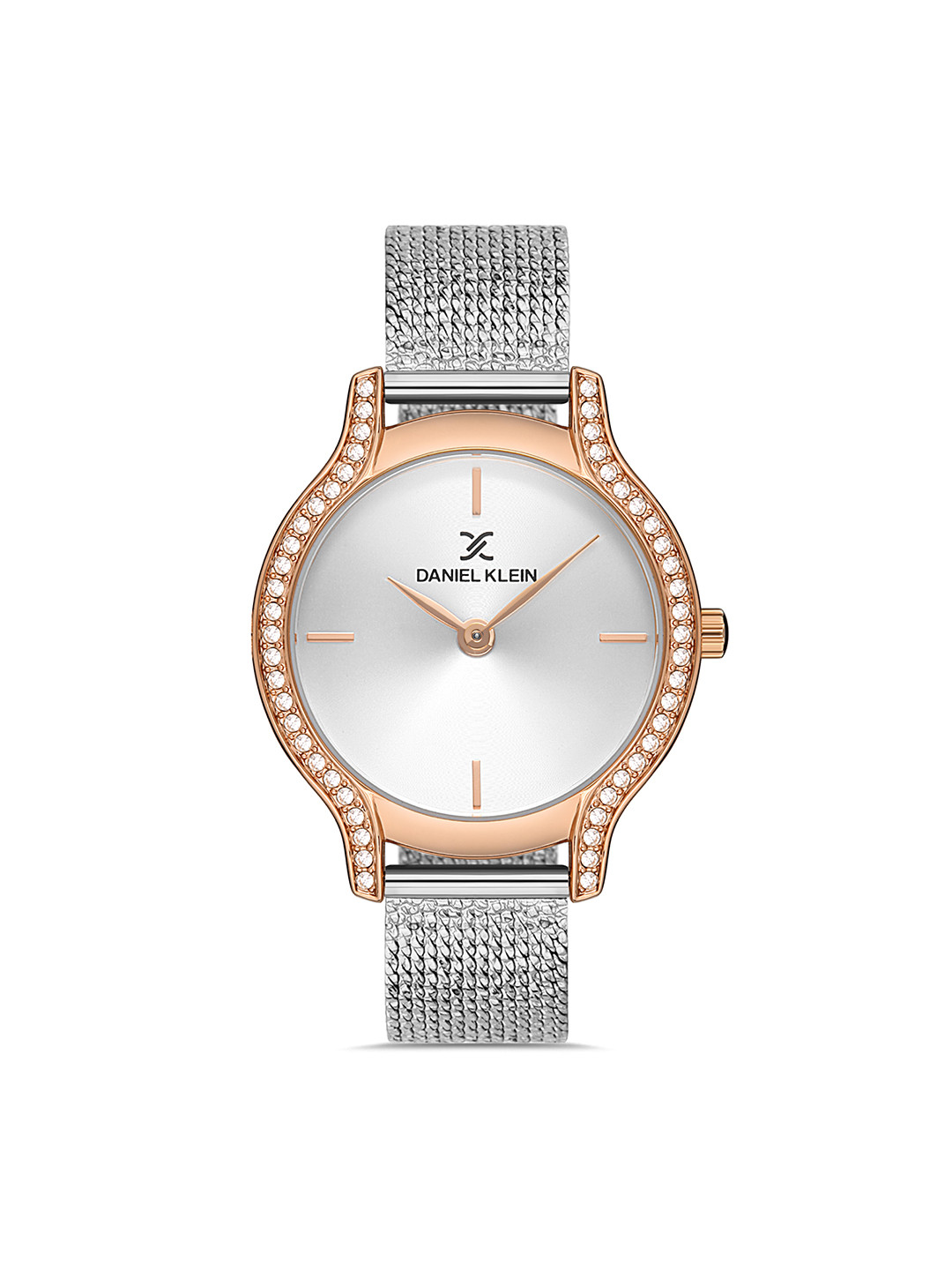 Daniel Klein Premium Women Silver Embellished Dial & Straps Analogue Watch DK.1.13208-3
