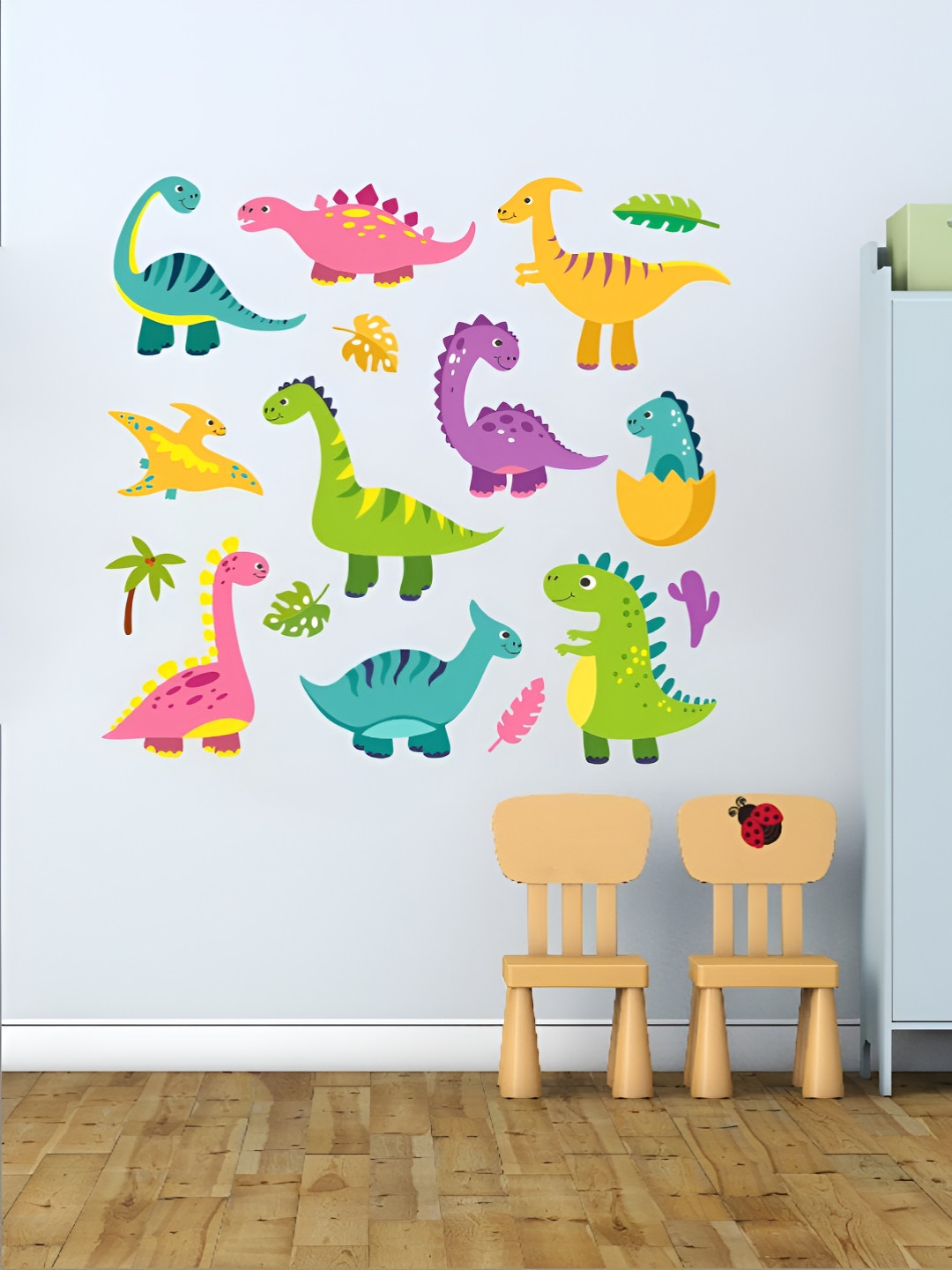 Decor Villa Multicolour COLORFUL DINOSAUR Wall Sticker