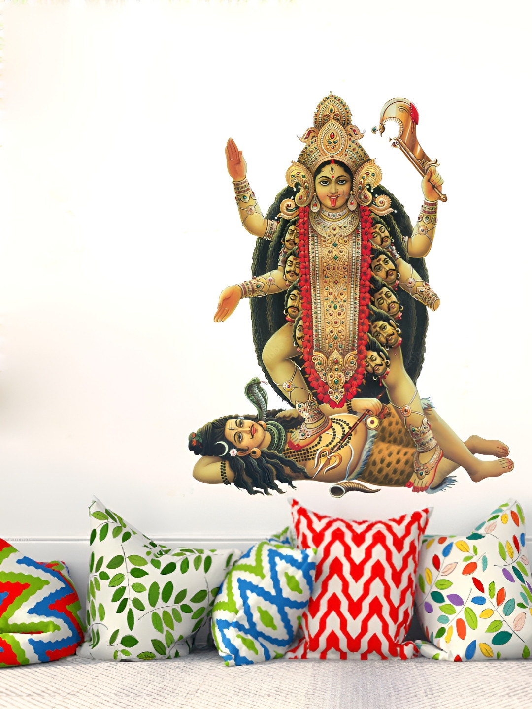 Decor Villa Multicolor Kali Maa Wall Sticker