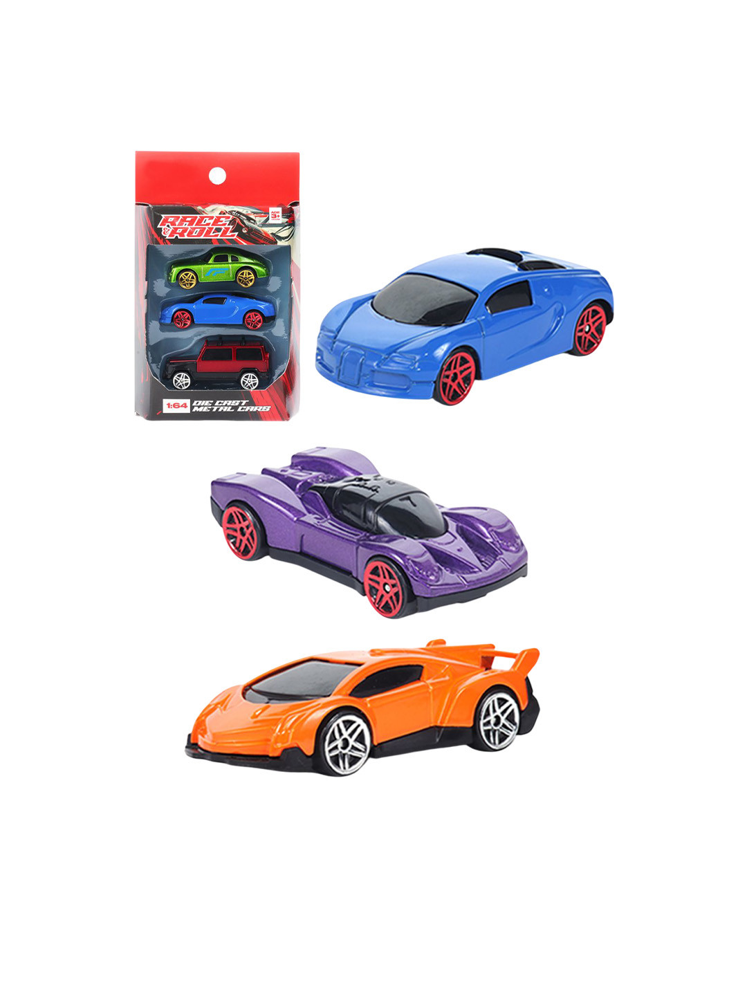 WEMBLEY Kids 1:64 Scale Free Wheel  Mini Die Cast Metal Car