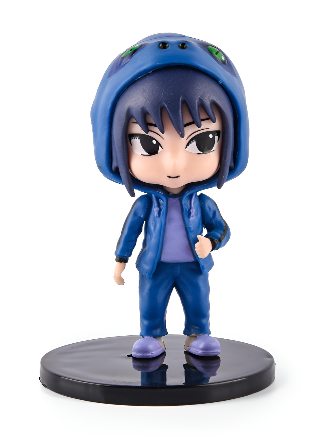 COMICSENSE Shadowkage Snake Suit Blue Plastic Matte Living Room Set of 2 Small Showpieces - 3.1 Inches