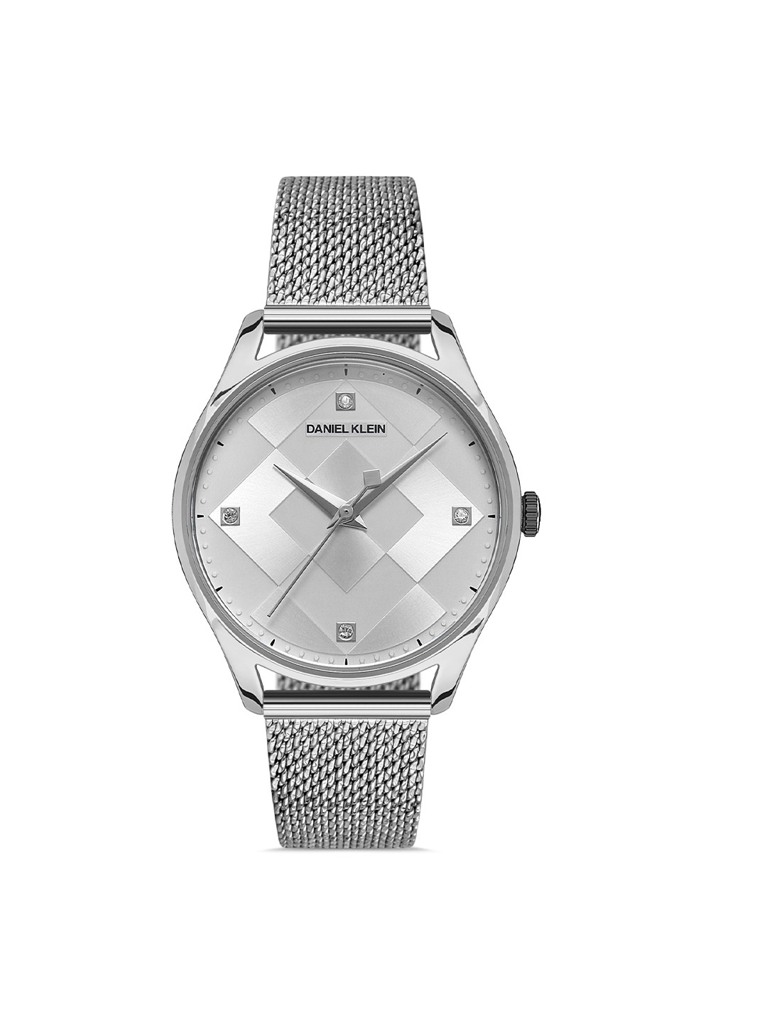 Daniel Klein Premium Women Silver-Toned Dial & Strap Analogue Watch DK.1.13222-1