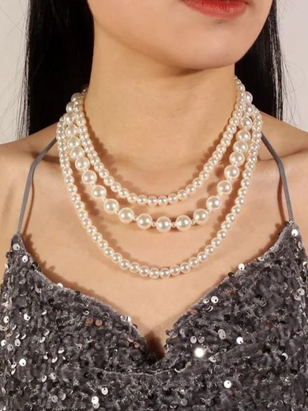 JN HANDICRAFT Artificial Pearls Beaded Necklace