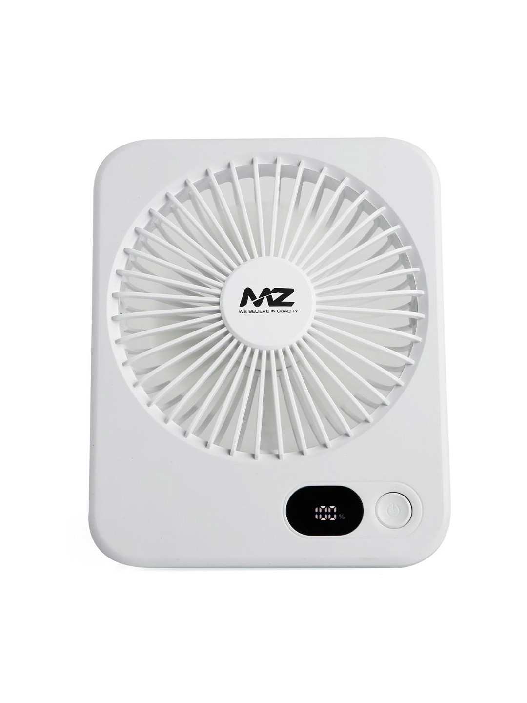 MZ F54 Rechargeable Tabletop Fan 5 Speed Mode High Speed Fan With digital display