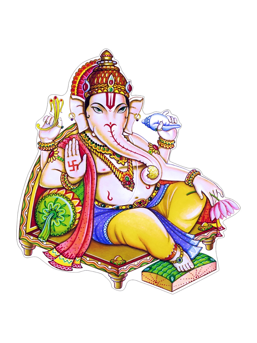 Decor Villa Multicolour Lord Ganesh Wall Sticker