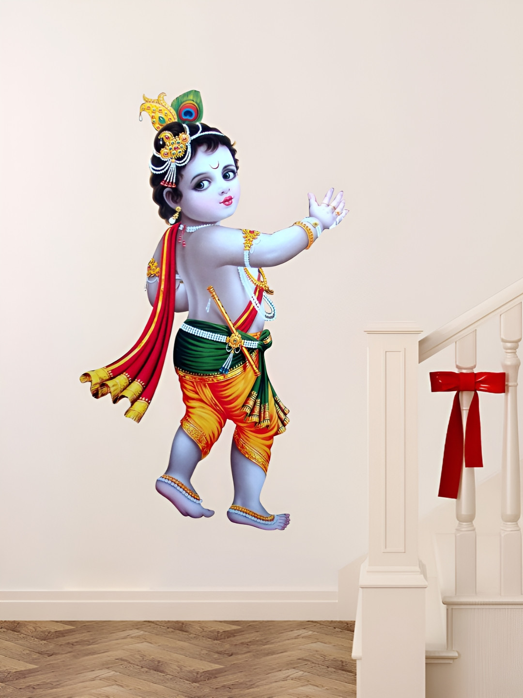 Decor Villa Multicolor Bal Krishna Wall Sticker