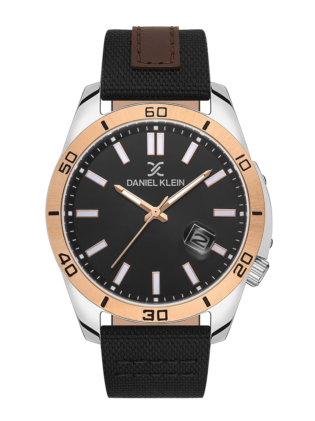 Daniel Klein Men Leather Bracelet Style Straps Analogue Watch DK.1.13515-5