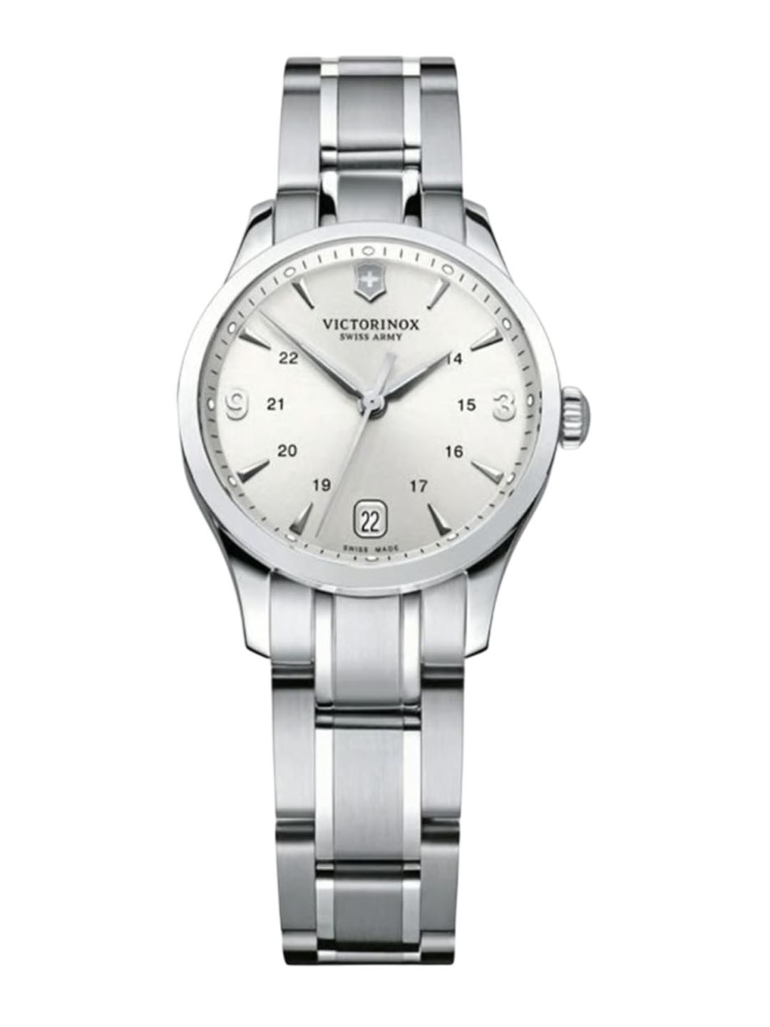 Victorinox Women Brass Dial & Stainless Steel Bracelet Style Straps Analogue Watch V241539