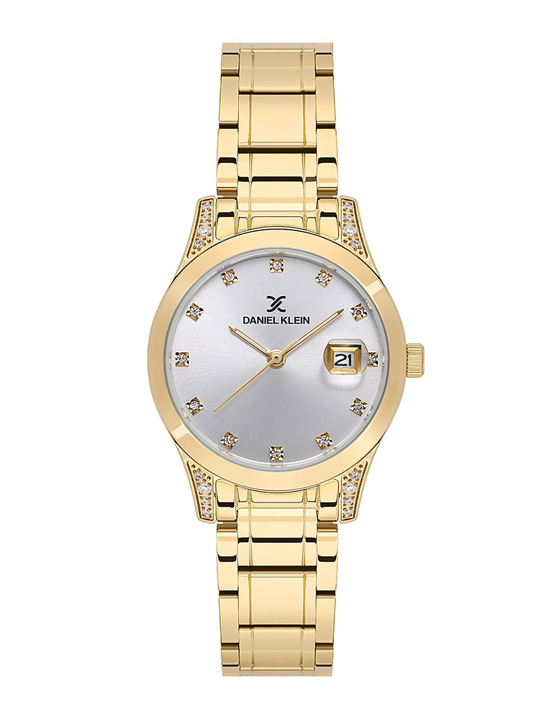 Daniel Klein Women Embellished Dial & Bracelet Style Straps Analogue Watch DK.1.13782-2