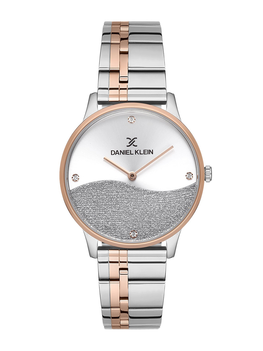 Daniel Klein Women Embellished Dial & Bracelet Style Straps Analogue Watch DK.1.12796-3