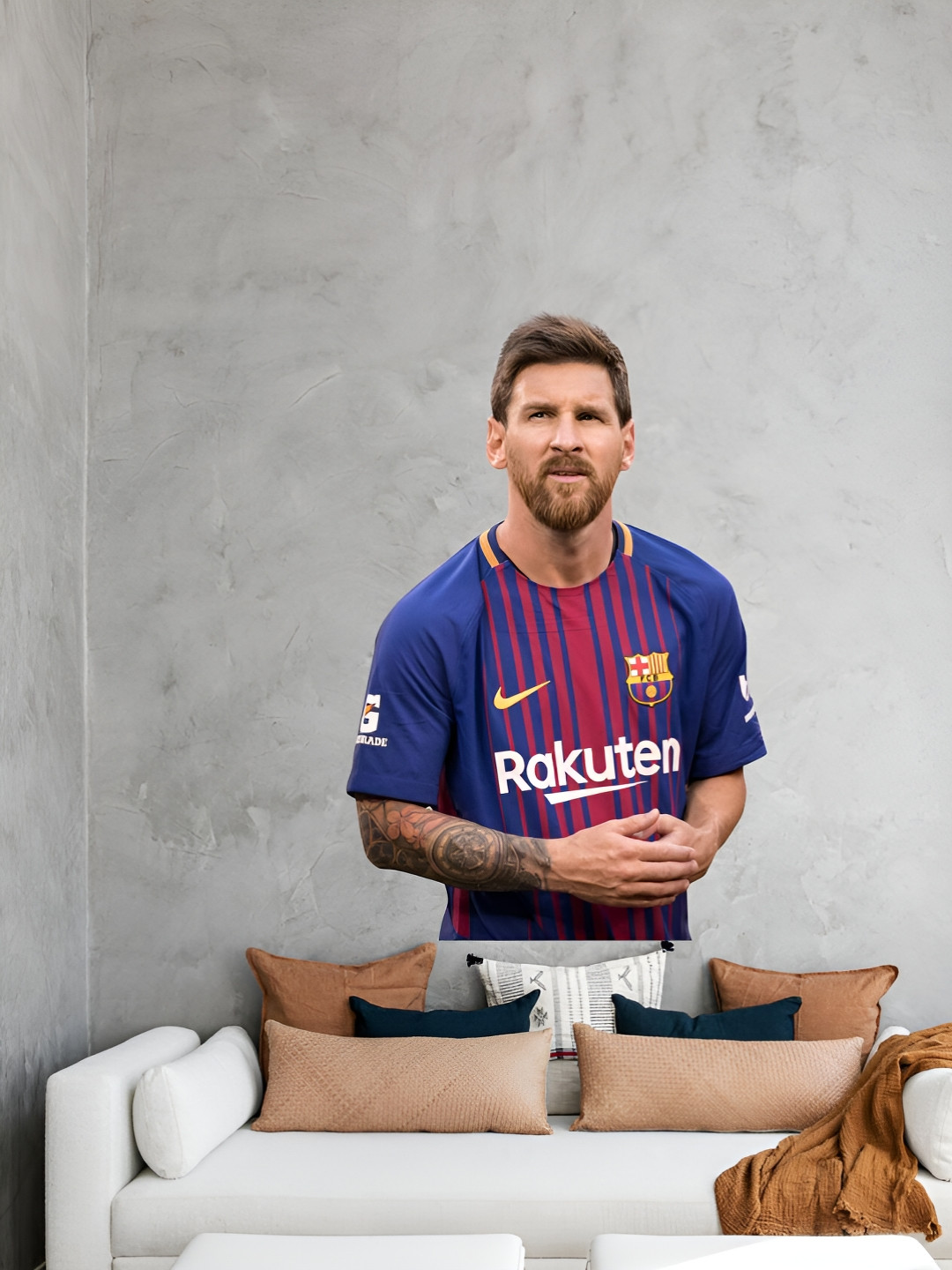 Decor Villa Multicolor  Lionel Messi Wall Sticker