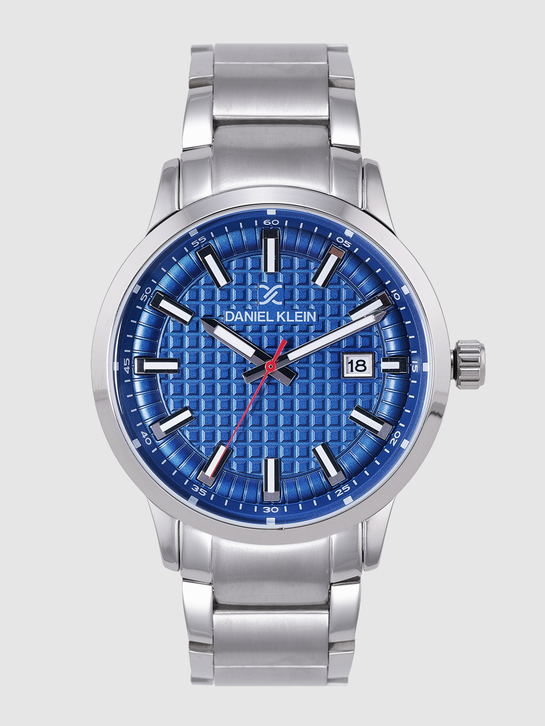 Daniel Klein Men Blue Textured Analogue Watch DK12230-2