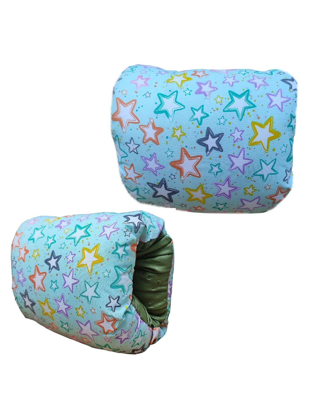 MUREN Blue Graphic Polyester Washable Medium Cotton Baby Pillow-34 x 10 x 20 cm