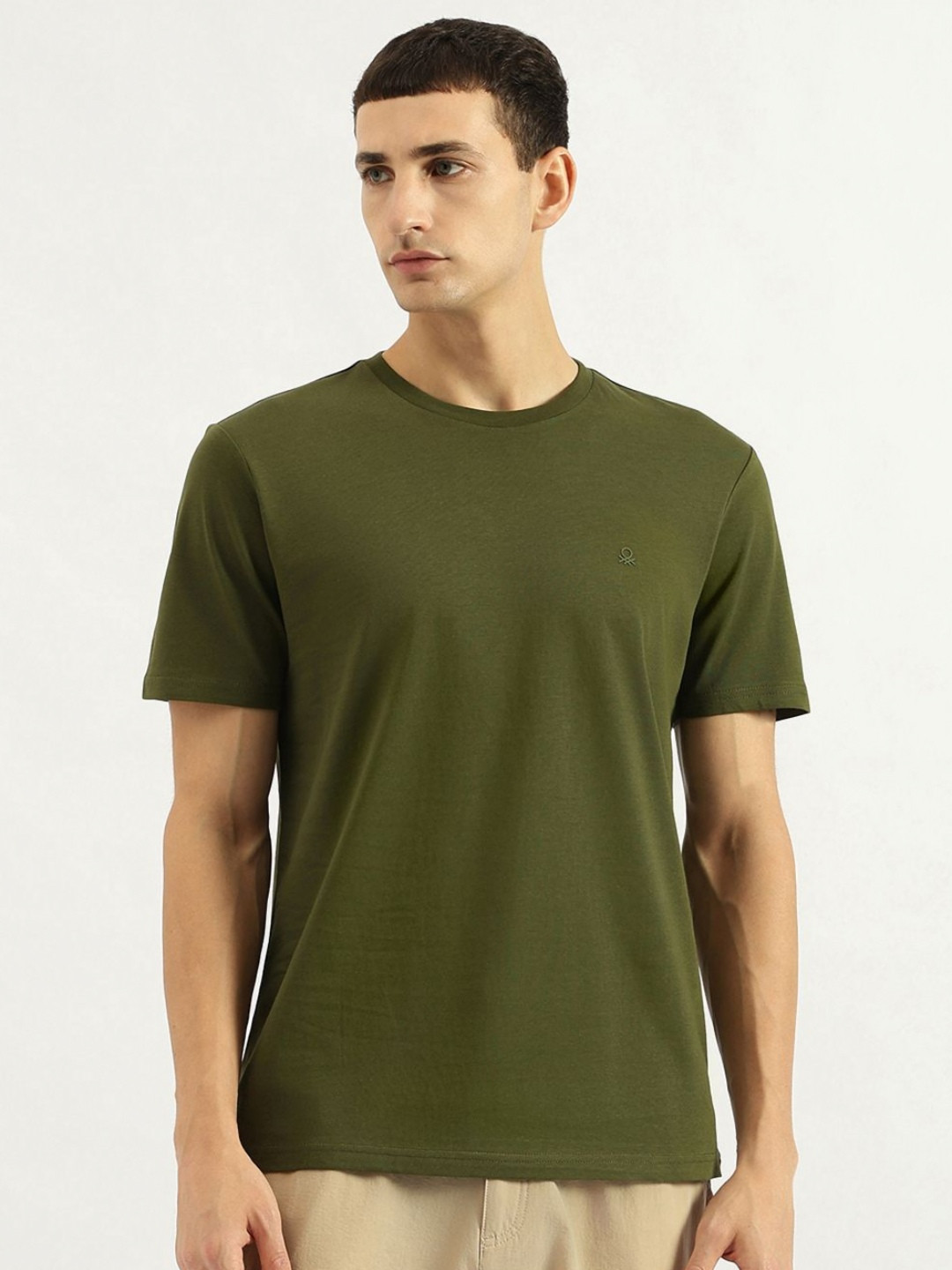 United Colors of Benetton Men Pure Short Sleeves Cotton Round Neck T-shirt