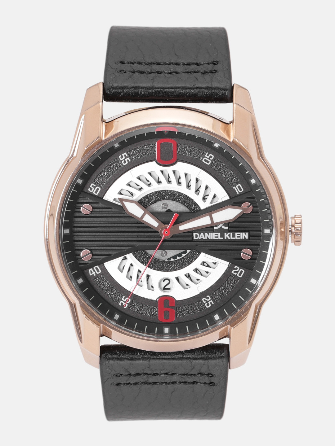 Daniel Klein Premium Men Black & Silver-Toned Analogue Watch 12155-2