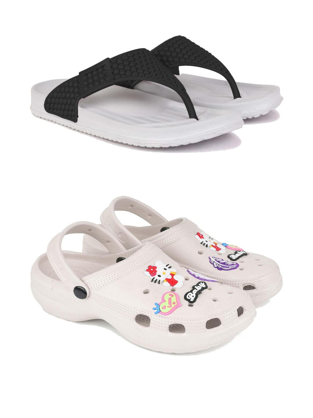 PENNEN Women Multicoloured Thong Flip-Flops