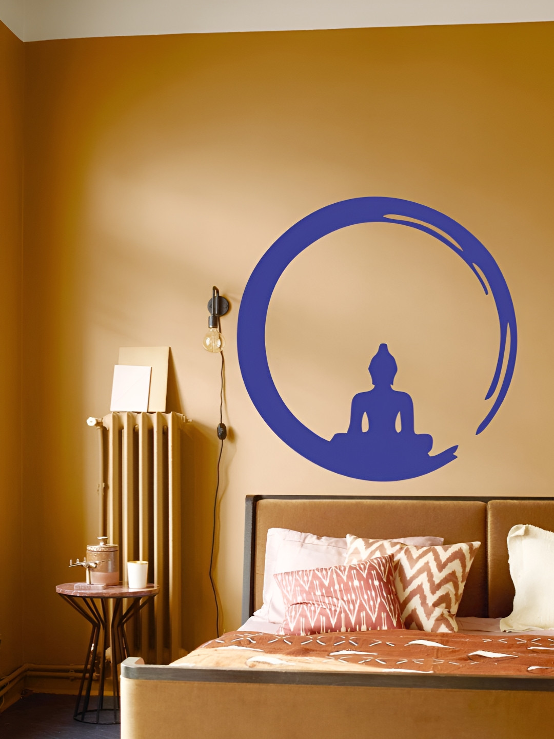 Decor Villa Blue Blue Budha Wall Sticker