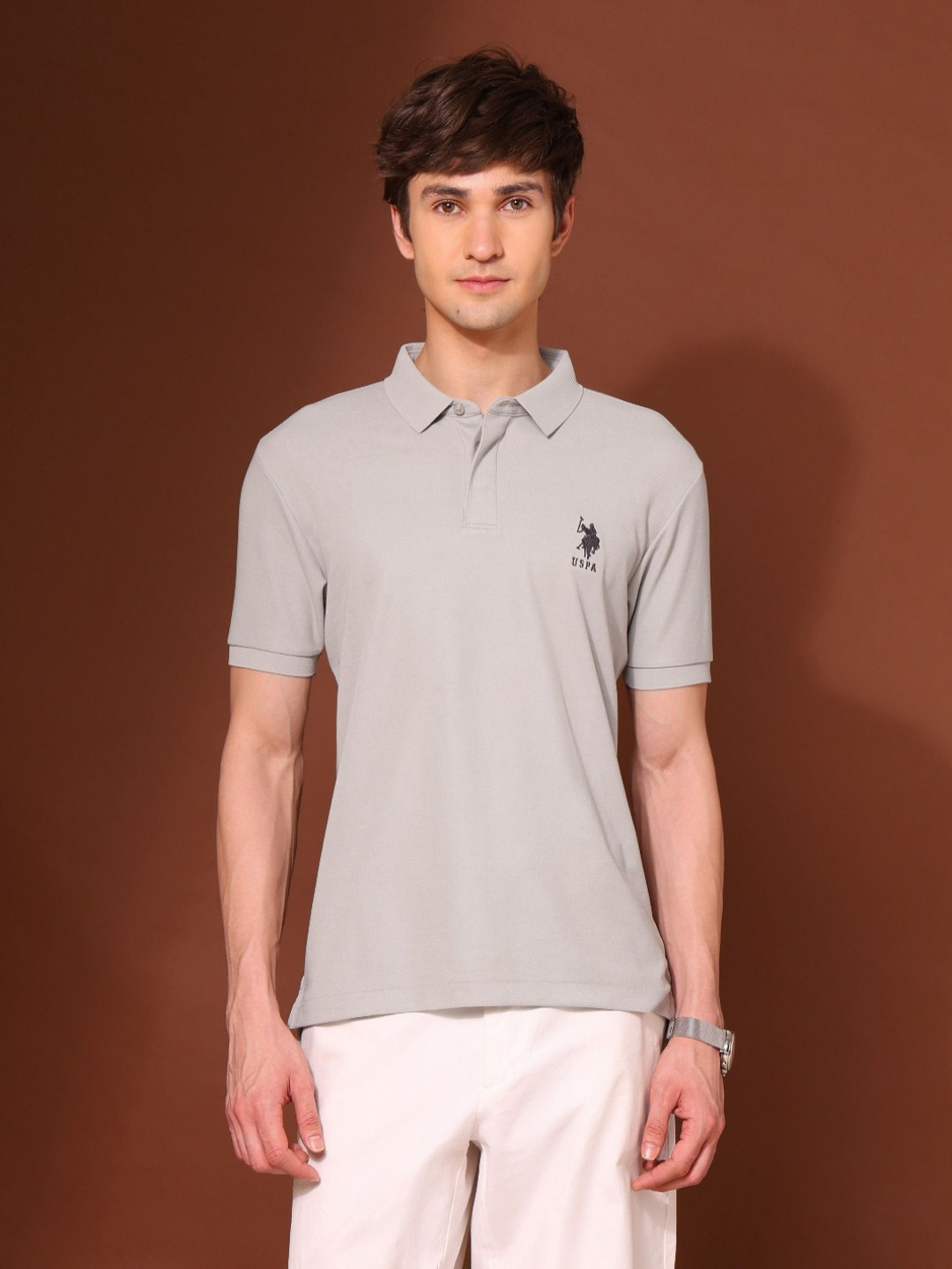 U.S. Polo Assn. Work And Wander Polo Collar Slim Fit T-shirt