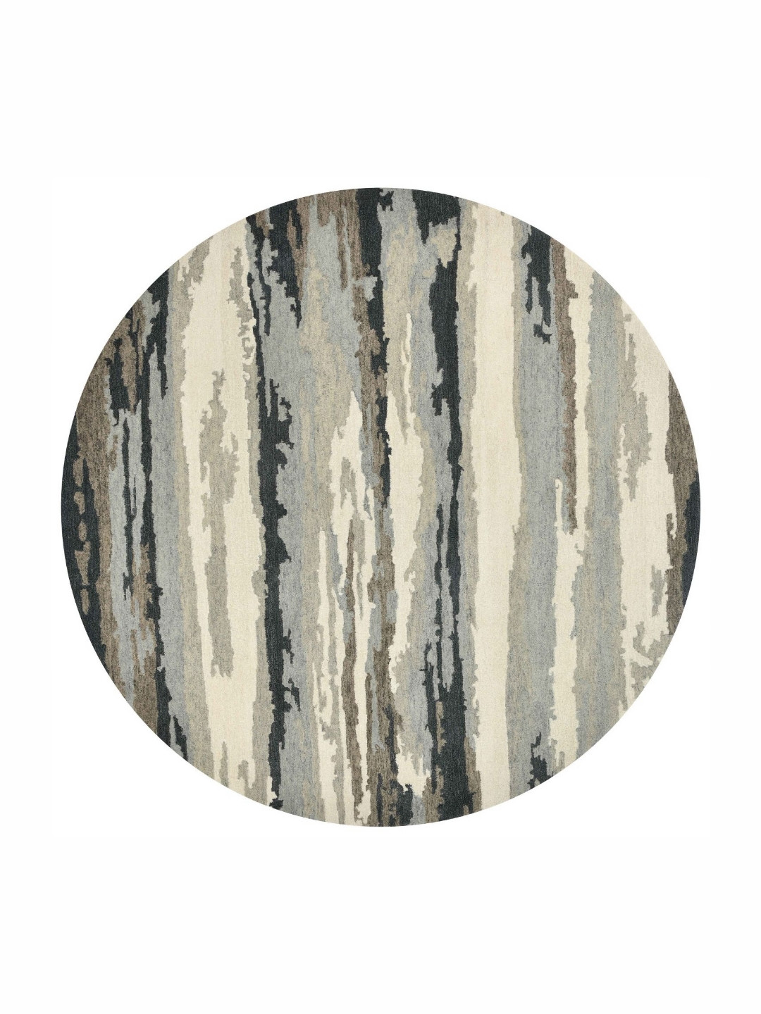 saraswatii global Azhan Grey & Green Abstract Printed Woollen Carpet