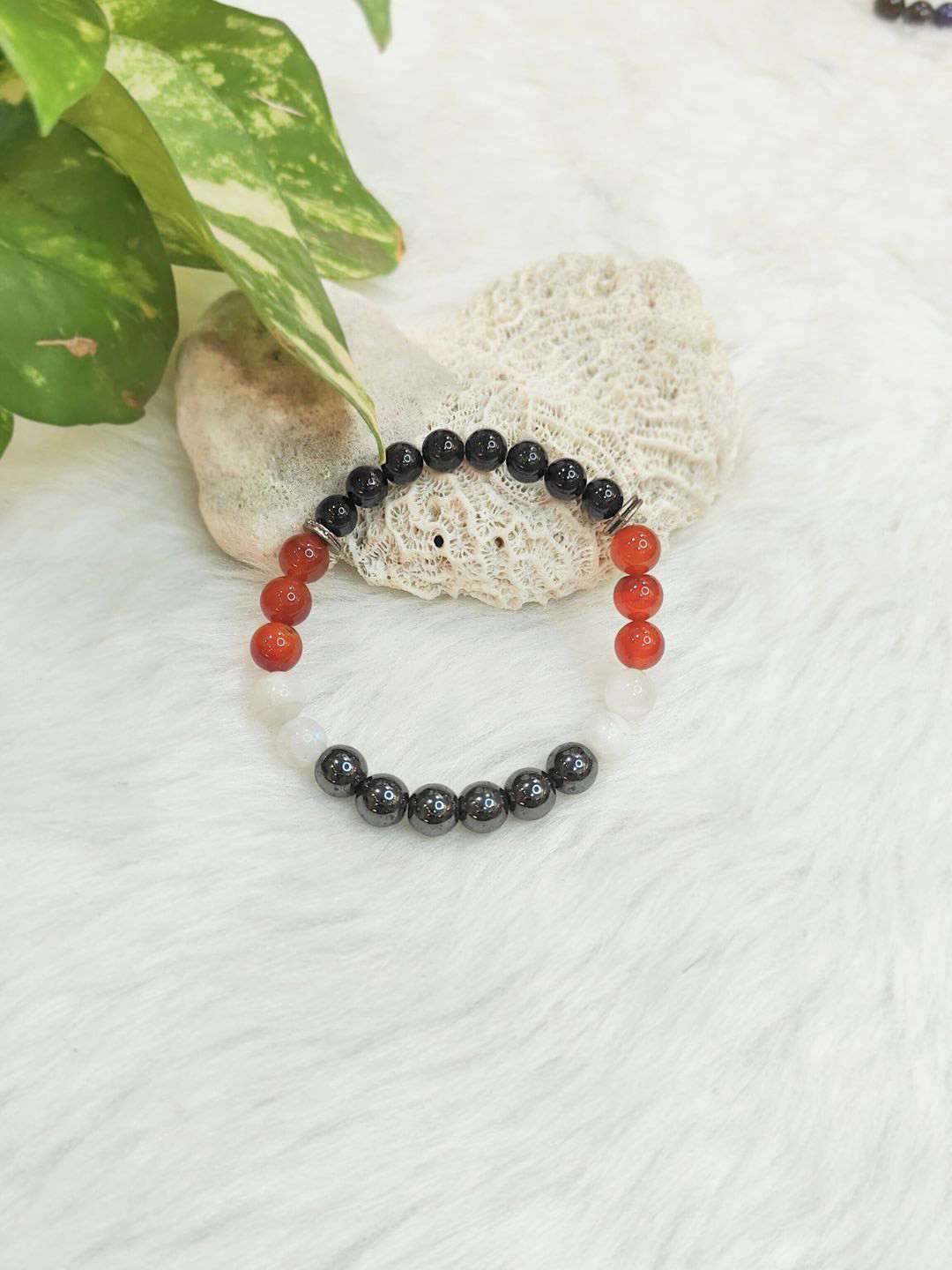 Cold Lava Studio Men Crystals Elasticated Bracelet