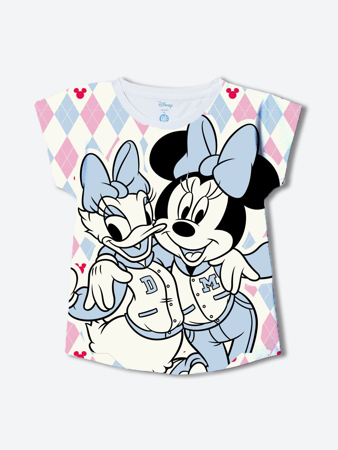 YK Girls Graphic Print Minnie Mouse Top