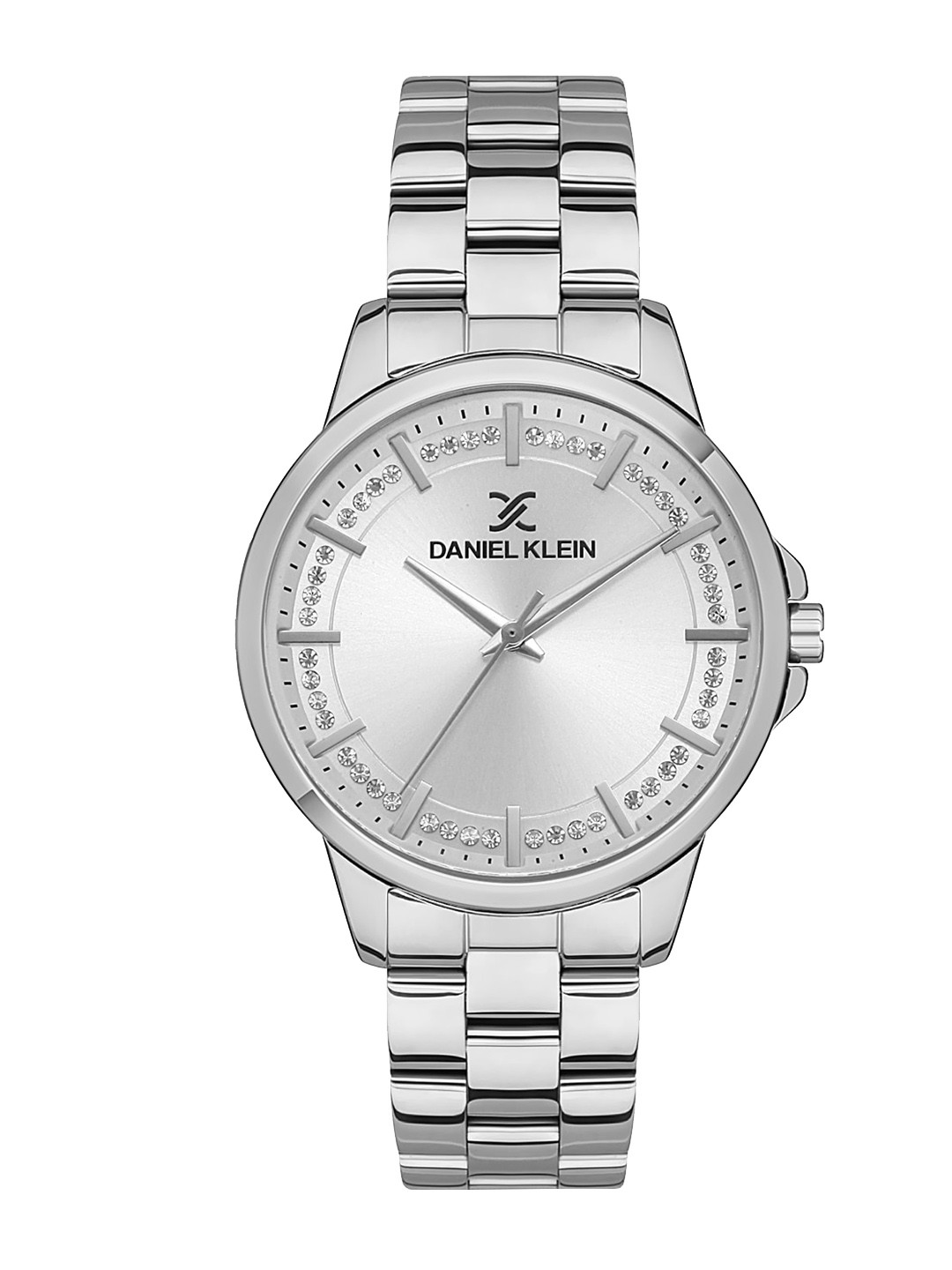 Daniel Klein Women Textured Dial & Bracelet Style Straps Analogue Watch DK.1.13344-1