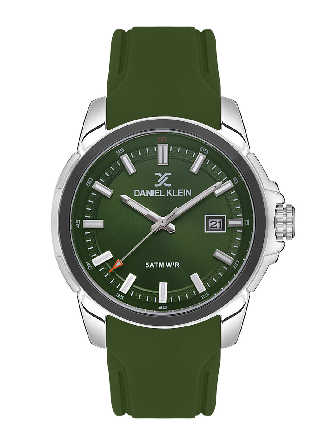 Daniel Klein Men Straps Analogue Date Aperture Watch DK.1.13553-3