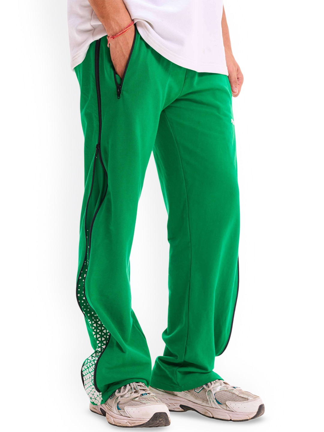 Fear No Man Men Cotton Relaxed-Fit Track Pants