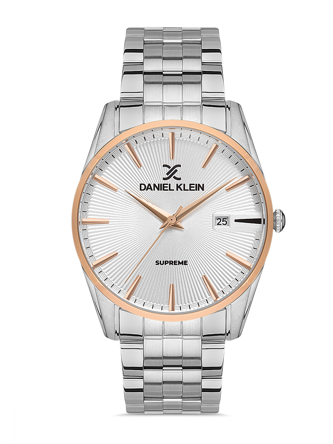 Daniel Klein Supreme Men Silver-Toned Dial & Straps Analogue Watch DK.1.13322-4_OR