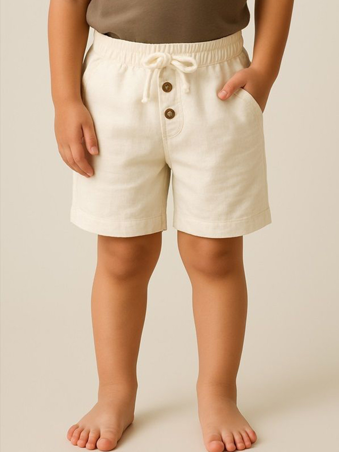 EARTHY TWEENS Unisex Marshmallo Summer Outdoor Shorts