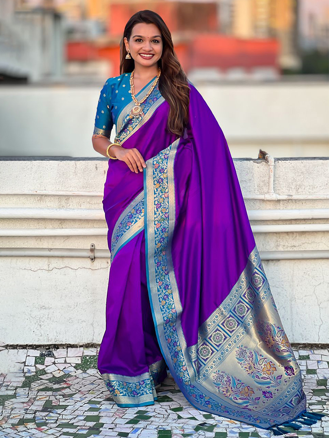 all about you Zari Paithani Saree