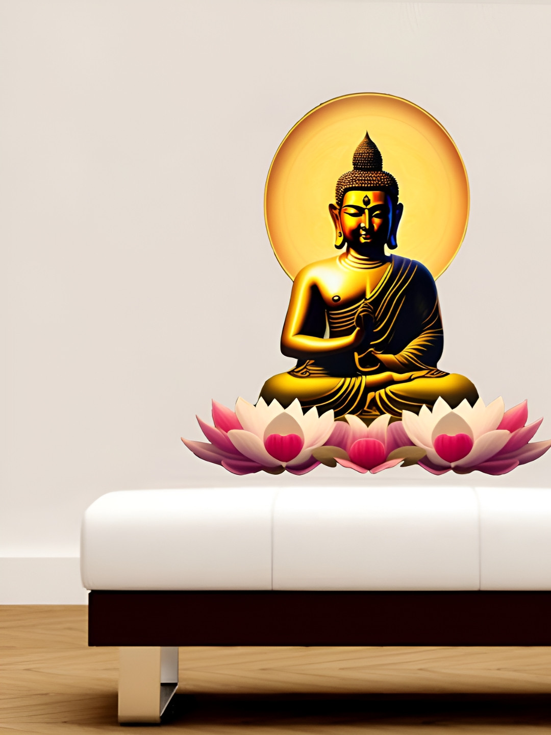 Decor Villa Multicolor Budha Wall Sticker