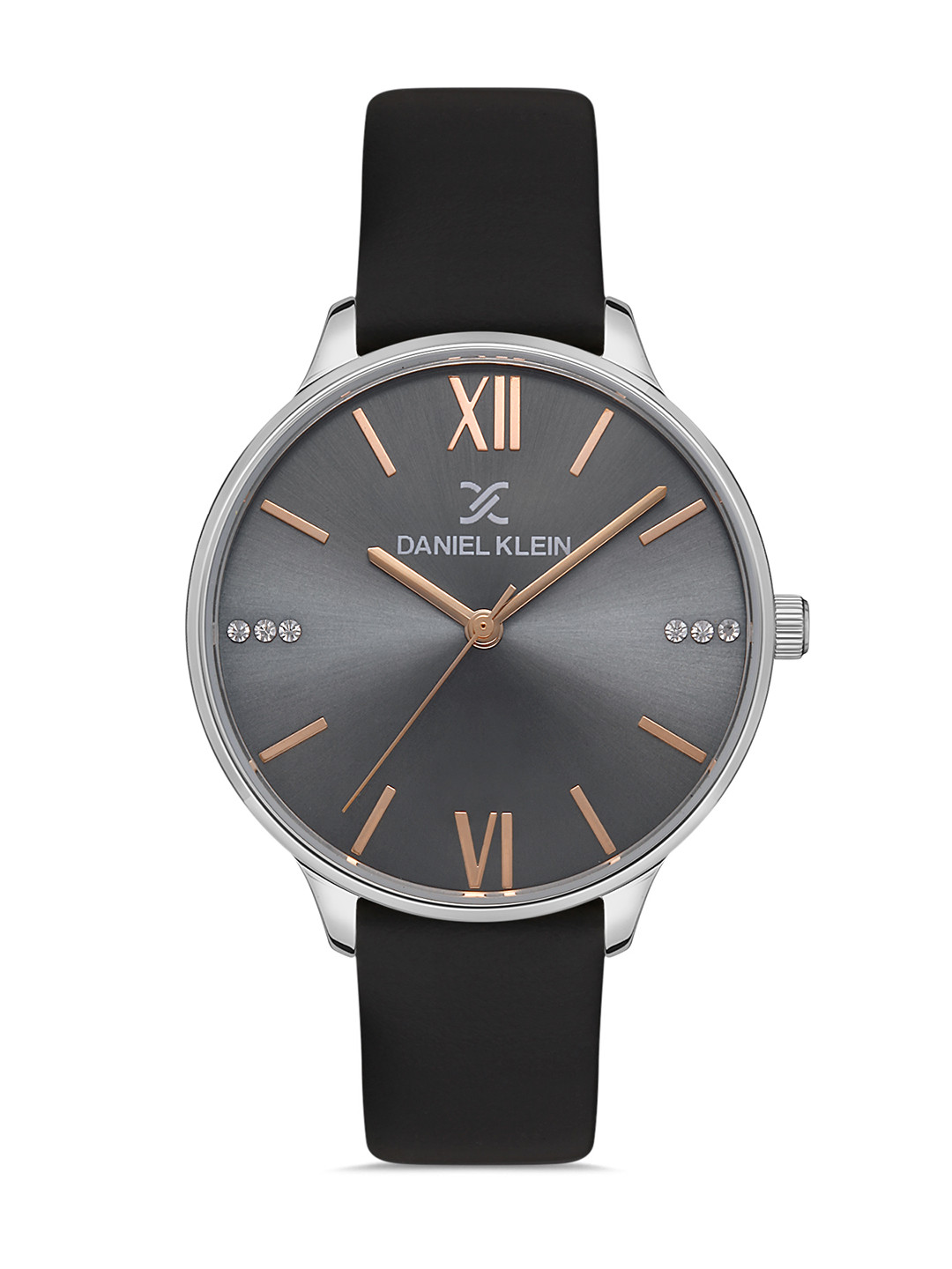 Daniel Klein Premium Women Grey Dial & Grey Leather Straps Analogue Watch DK 1 13245-3