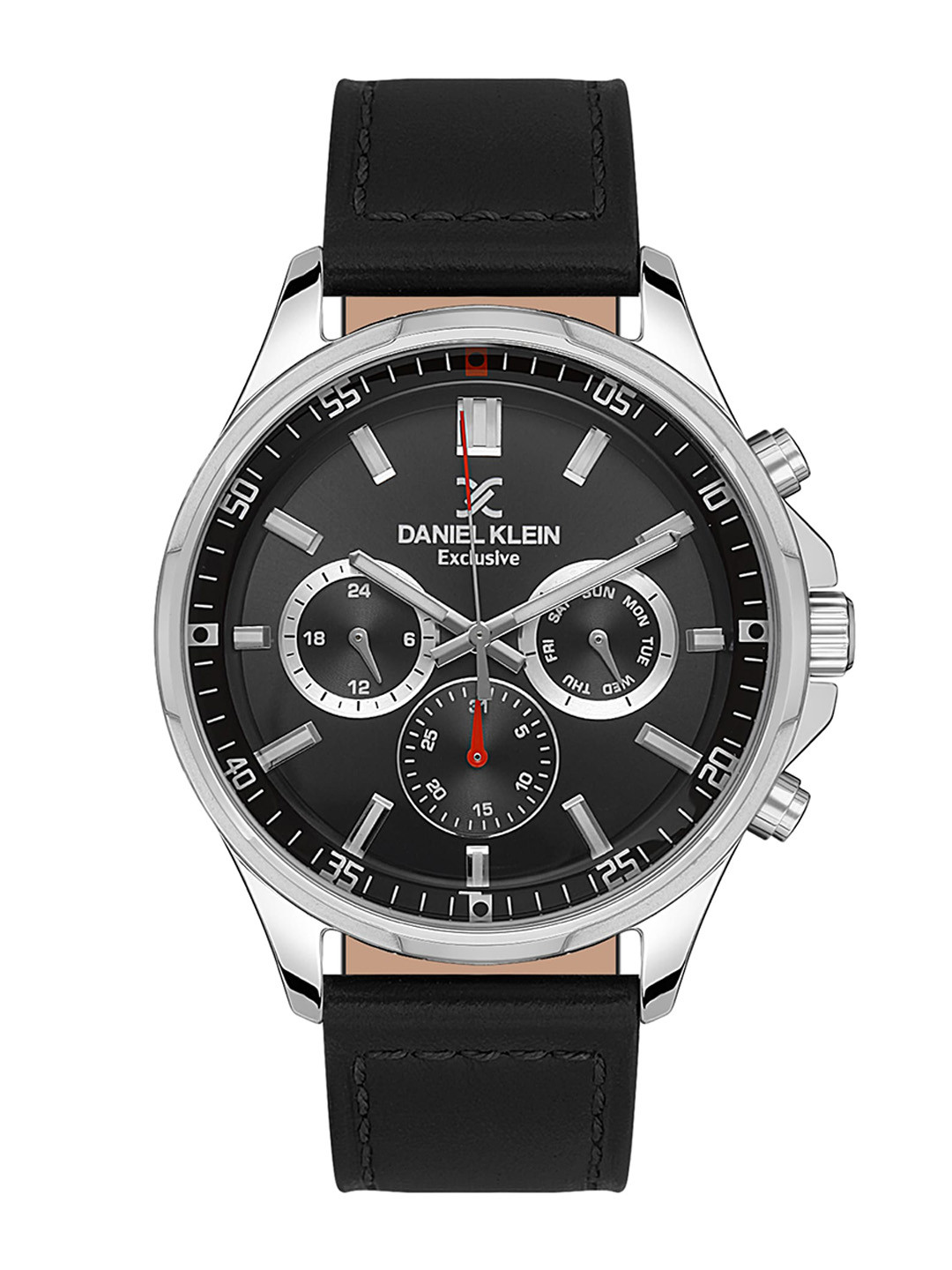 Daniel Klein Men Leather Straps Multi Function Analogue Watch DK.1.13544-2