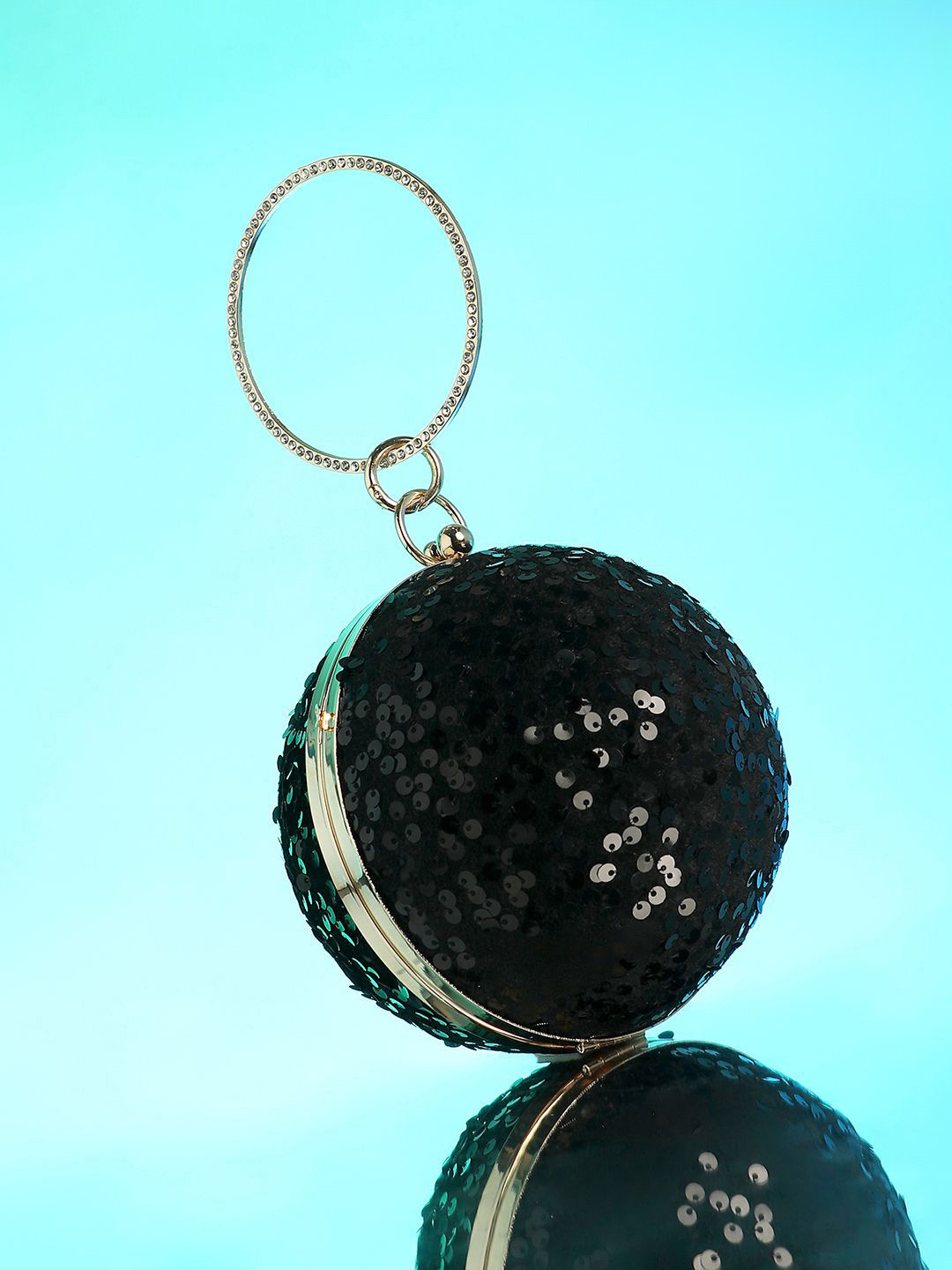 HAUTE SAUCE  The Discotheque Embellished Box Clutch