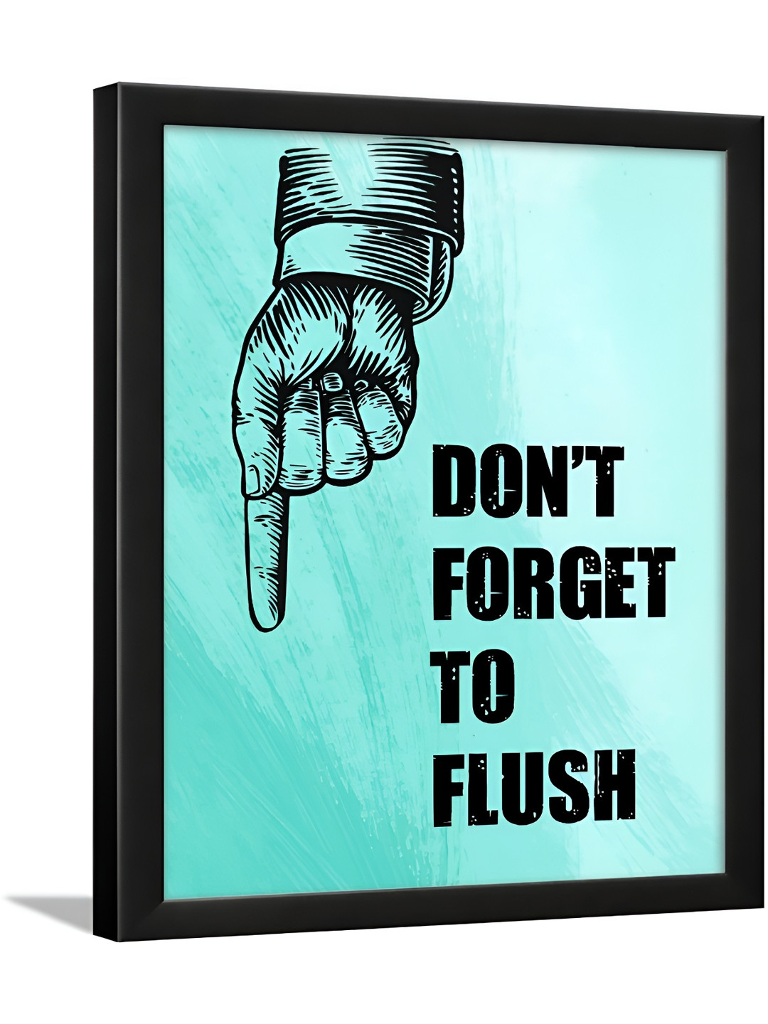 Chaka Chaundh Multi Synthetic Wood Wall Bathroom Rectangle Potrait Photographs Wall Art