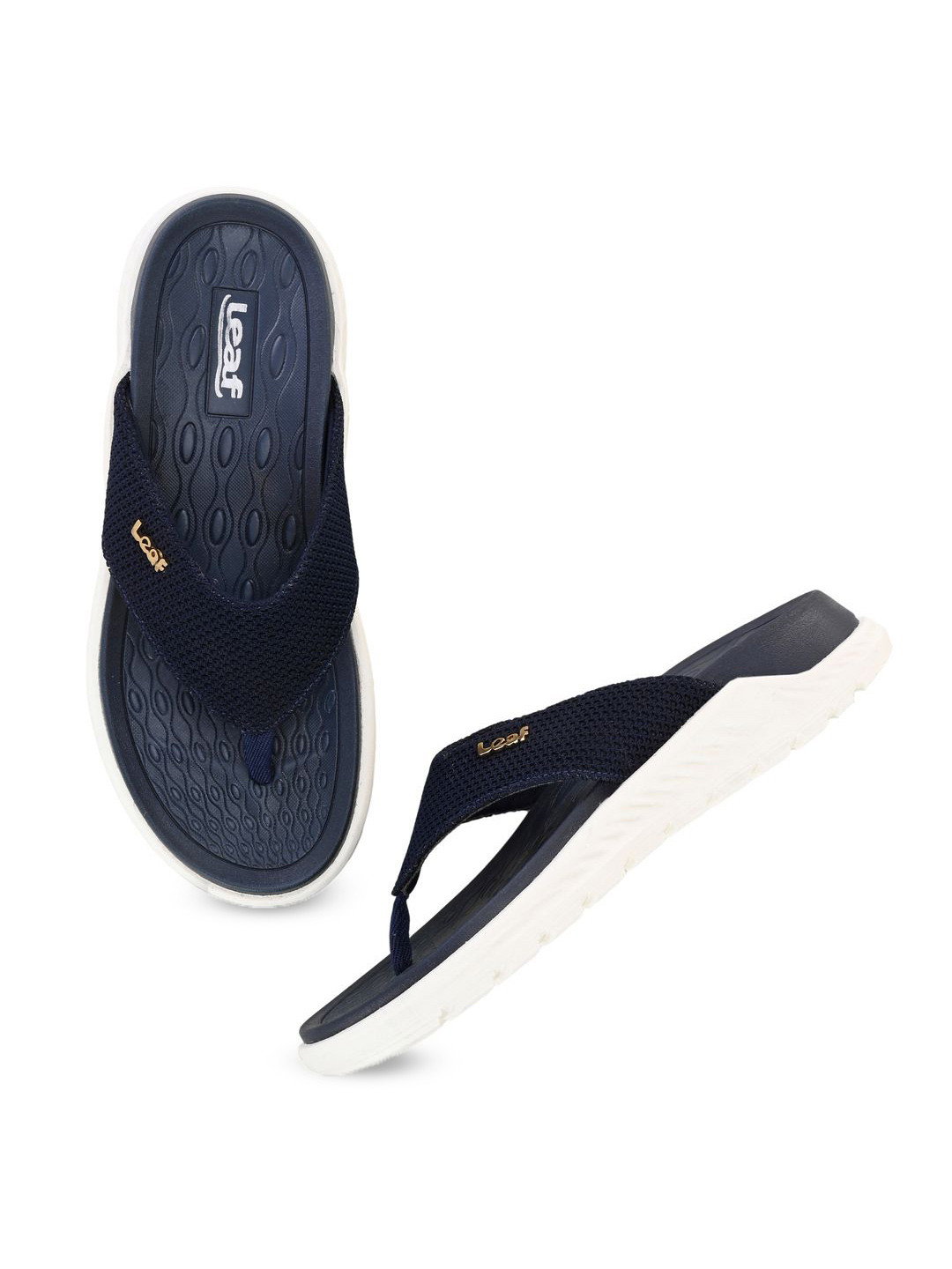 LEAF Men Colourblocked Thong Flip-Flops
