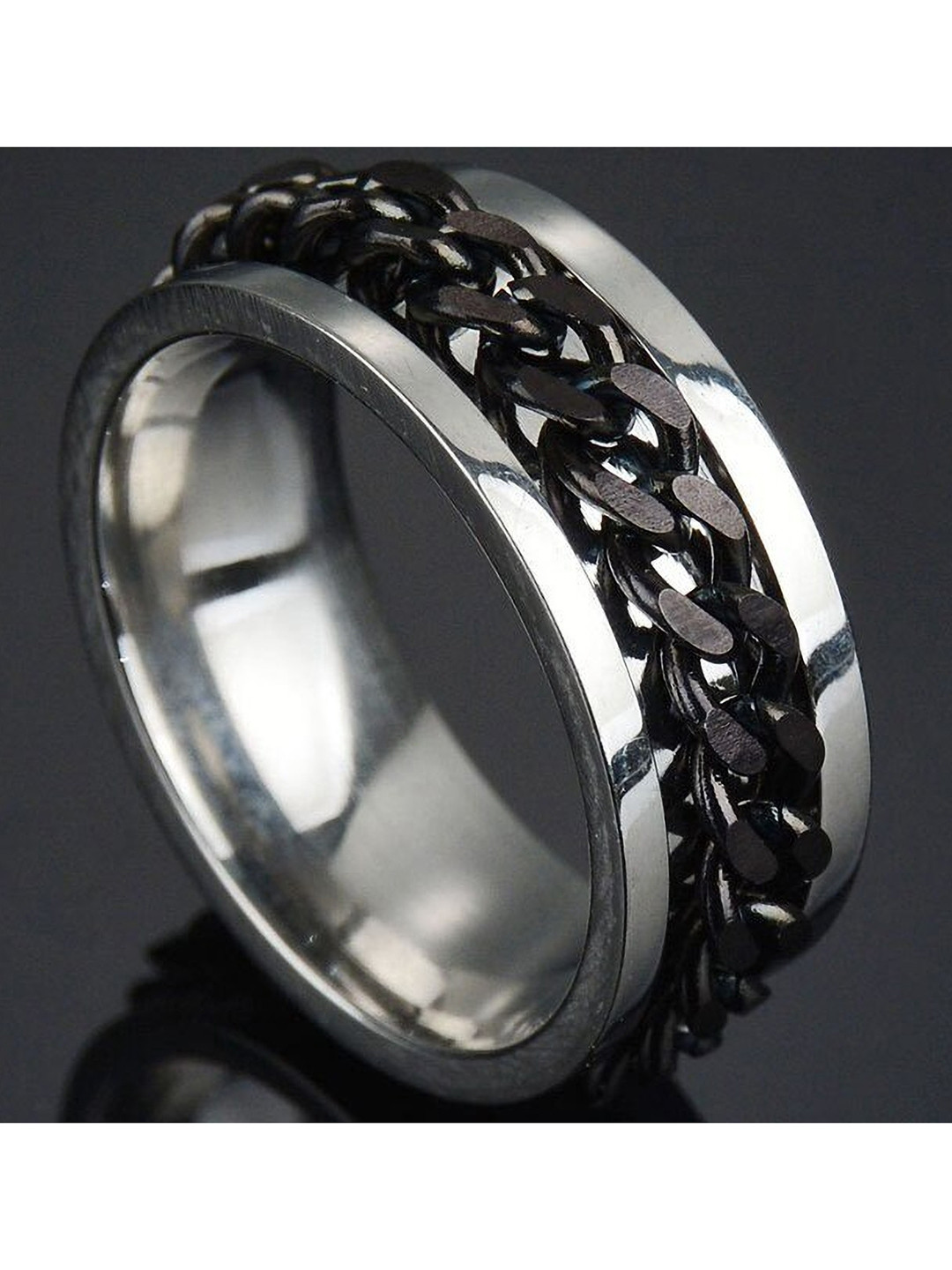 Arzonai Rings Steel Ring Set