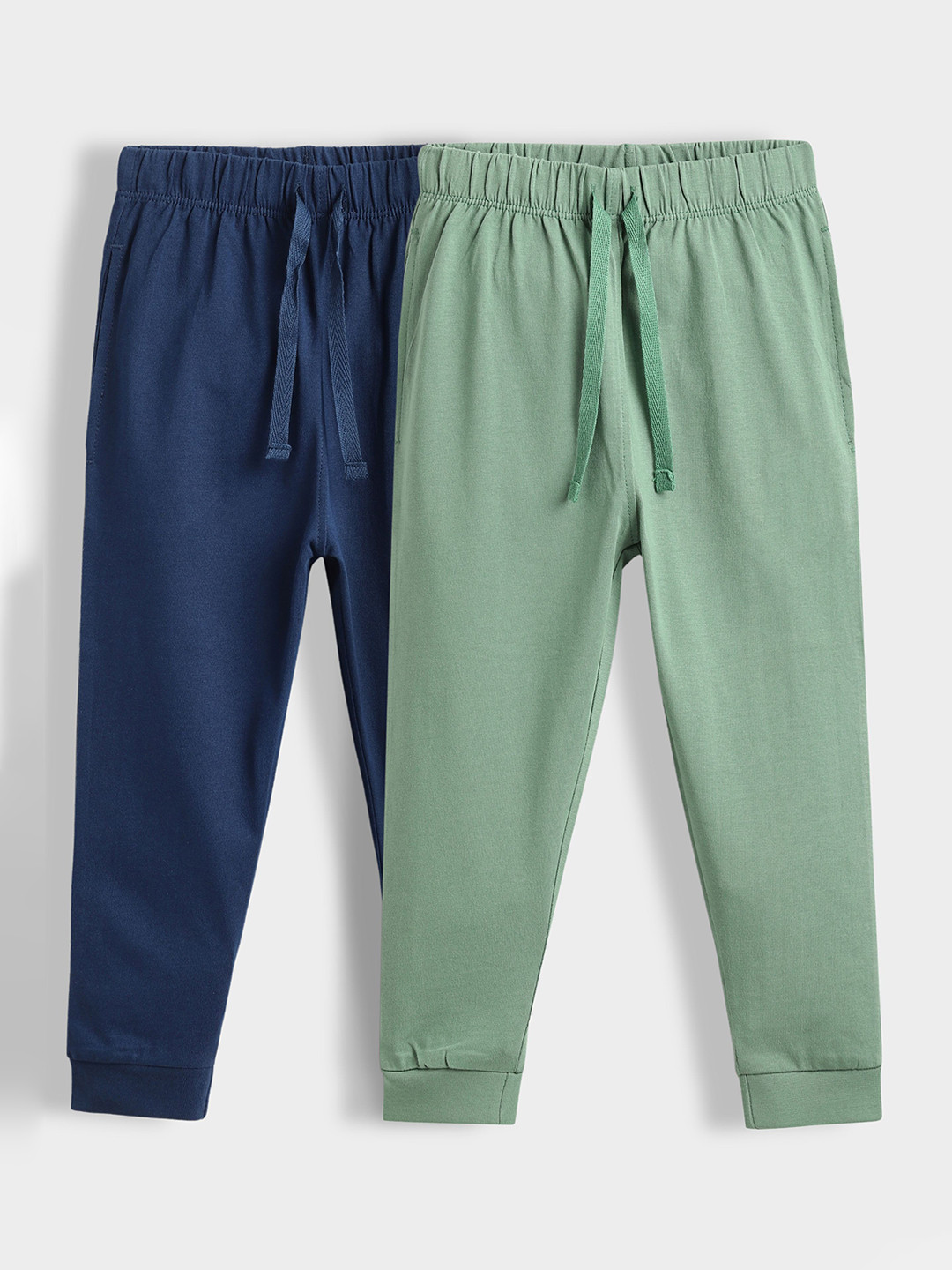 Orange Sugar Kids Unisex Pack of 2 Cotton Joggers