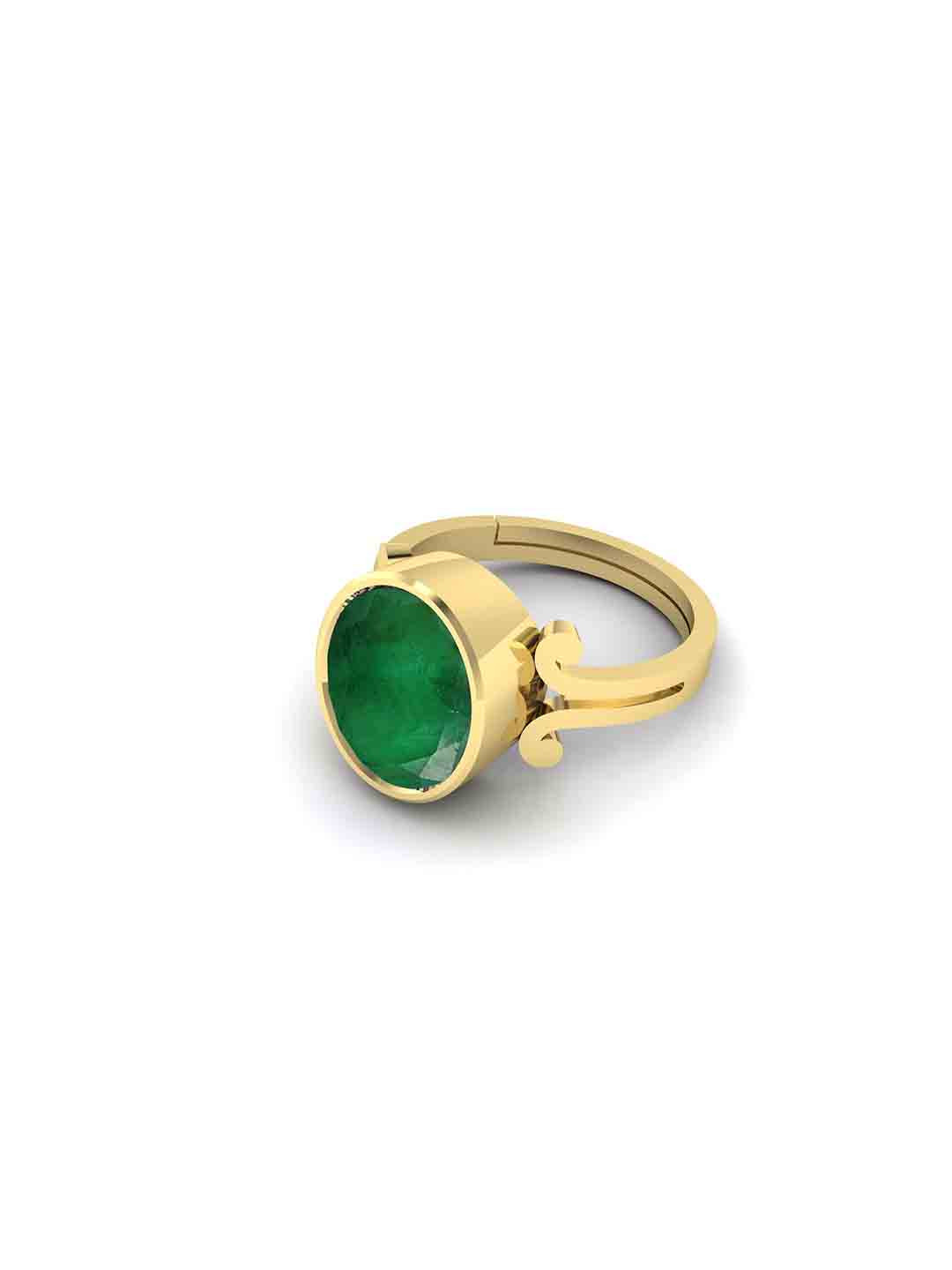 RRVGEM Emerald Stone Ring 6.50