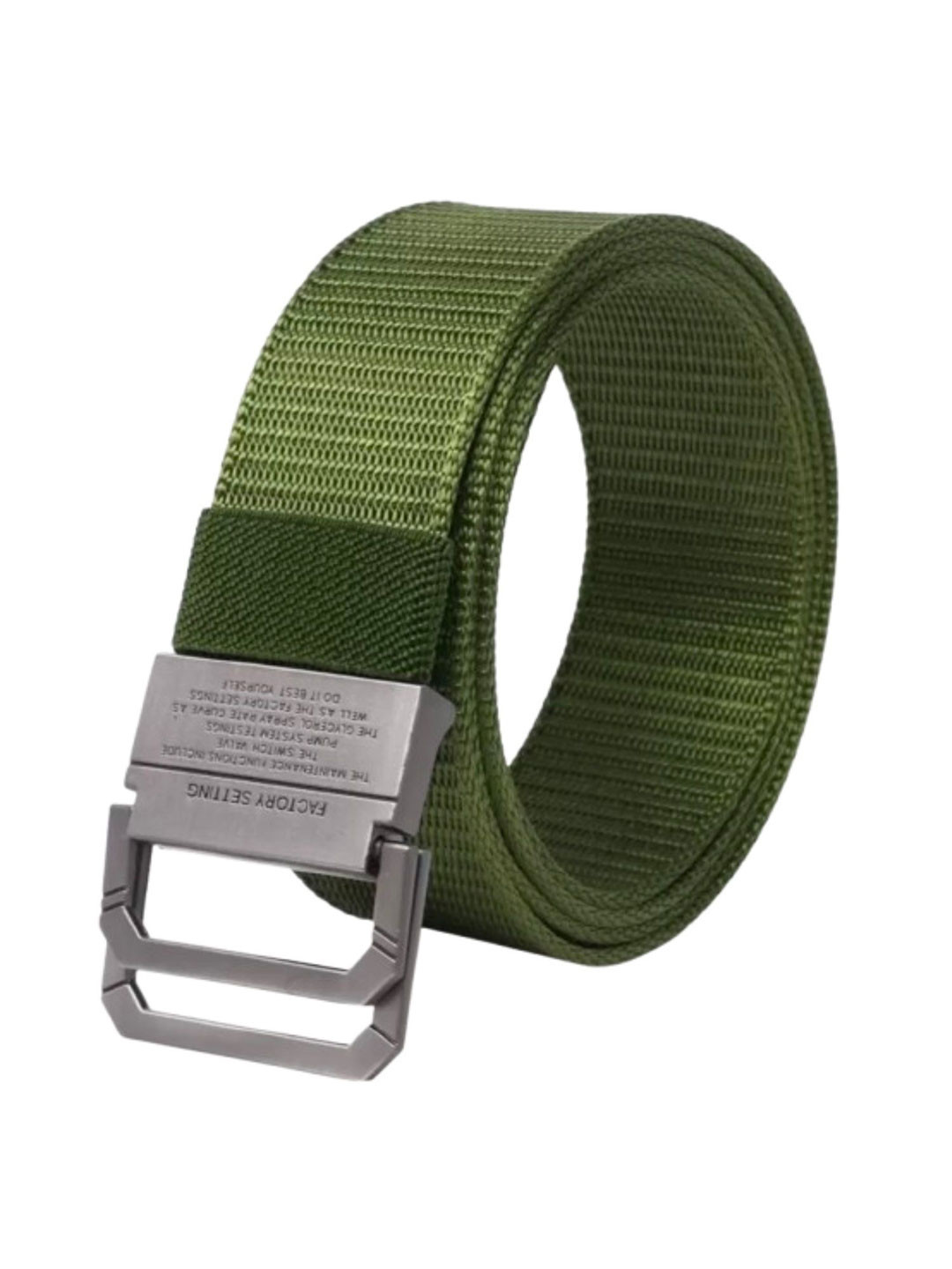 Niddleman Men Woven Design Belt With D-Ring Closure