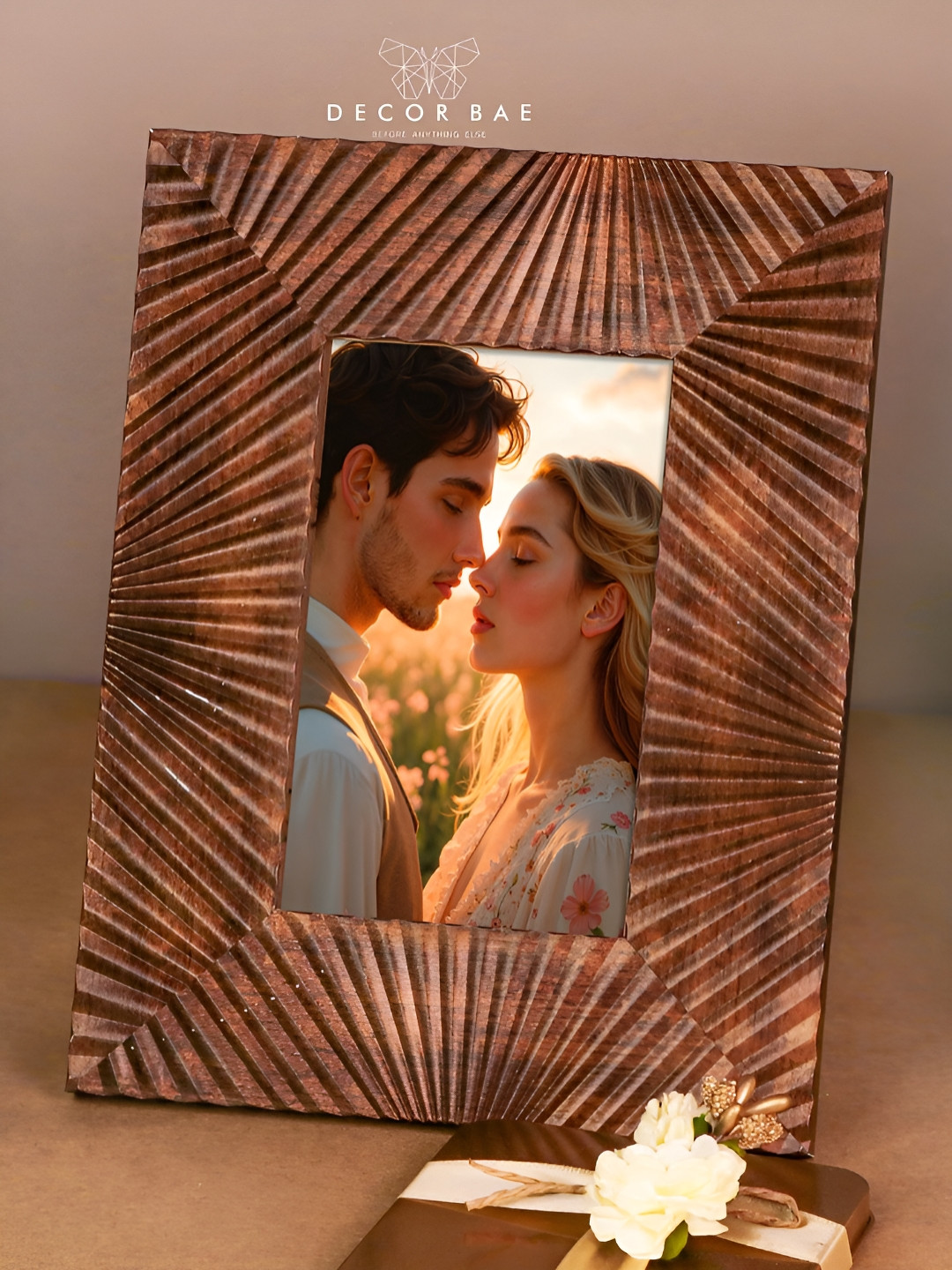 DECOR BAE Table Photo Frame for Tabletop With Back Stand