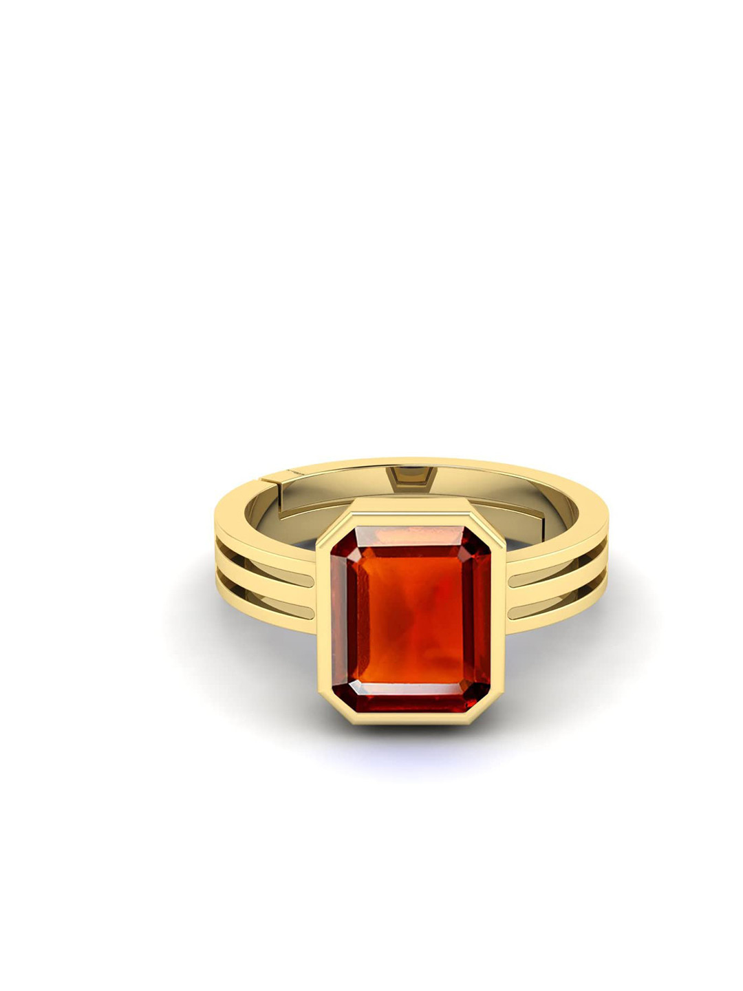 RRVGEM Pukhraj Gold-Plated Ring