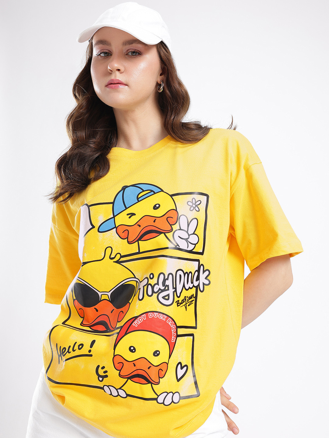 Stylecast X Hersheinbox Urban Touch Graphic Printed Oversized T-shirt