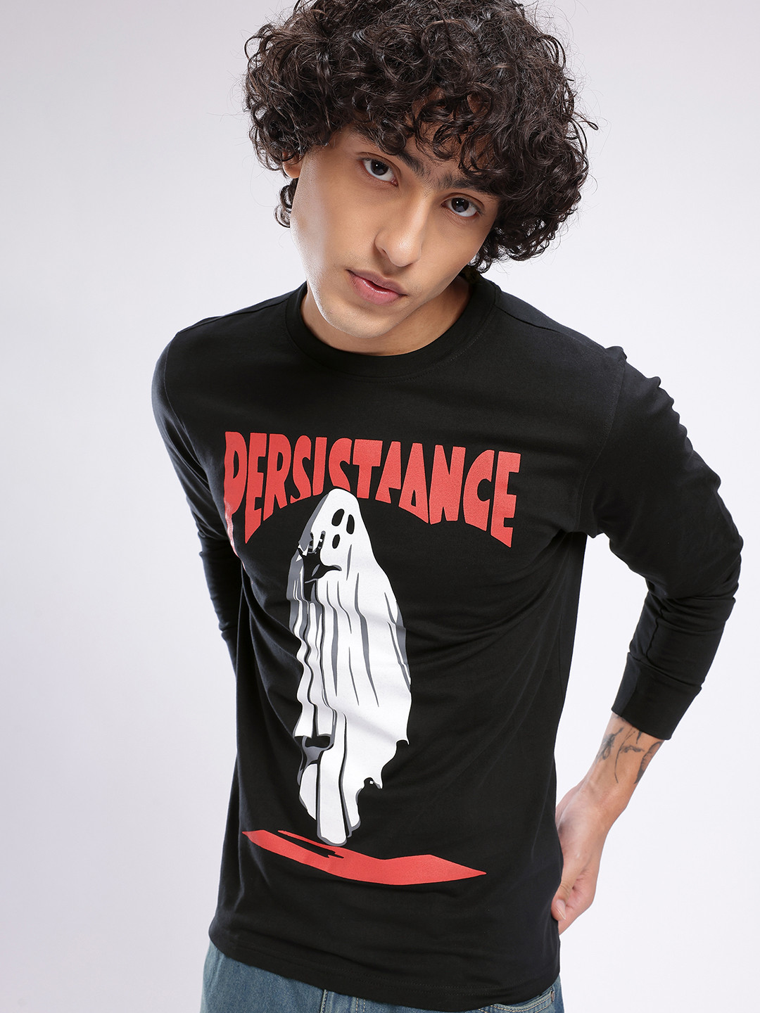 glitchez Grunge Printed T-shirt