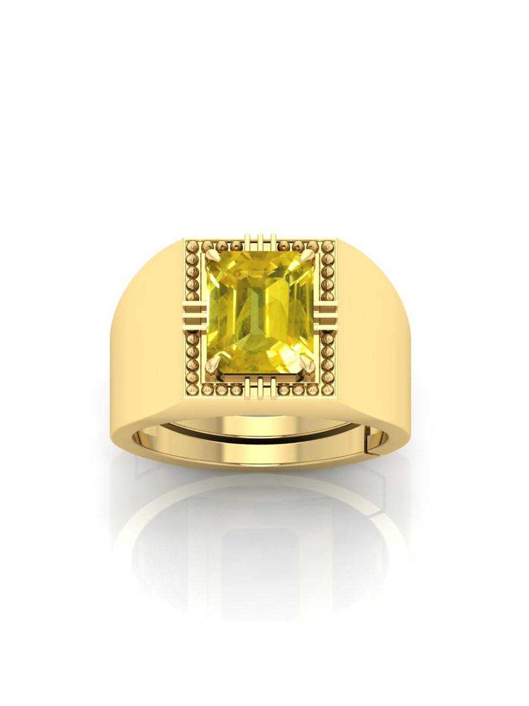 RRVGEM 12.00 Kt Yellow Sapphire Ring Pp