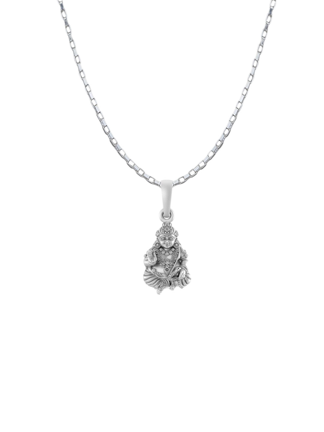 AKSHAT SAPPHIRE 92.5 Sterling Silver Kuber Pendants With Curb Chains