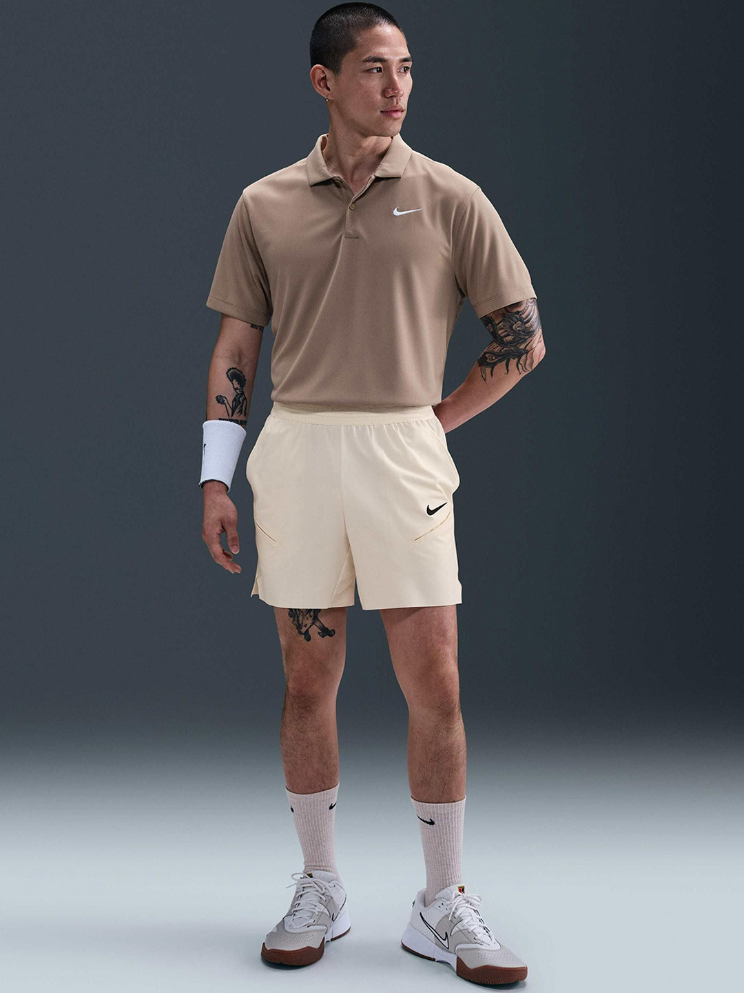 Nike Court Slam Men's Solid Dri-FIT Tennis Shorts