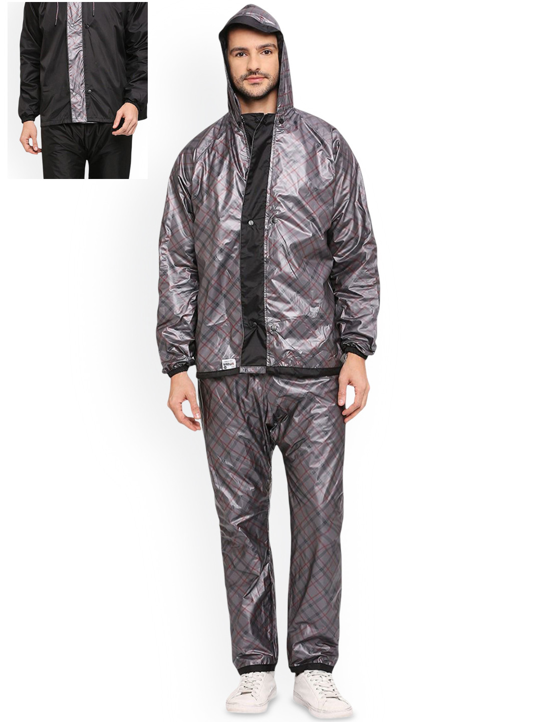 Citizen Checked Reversible Raincoat