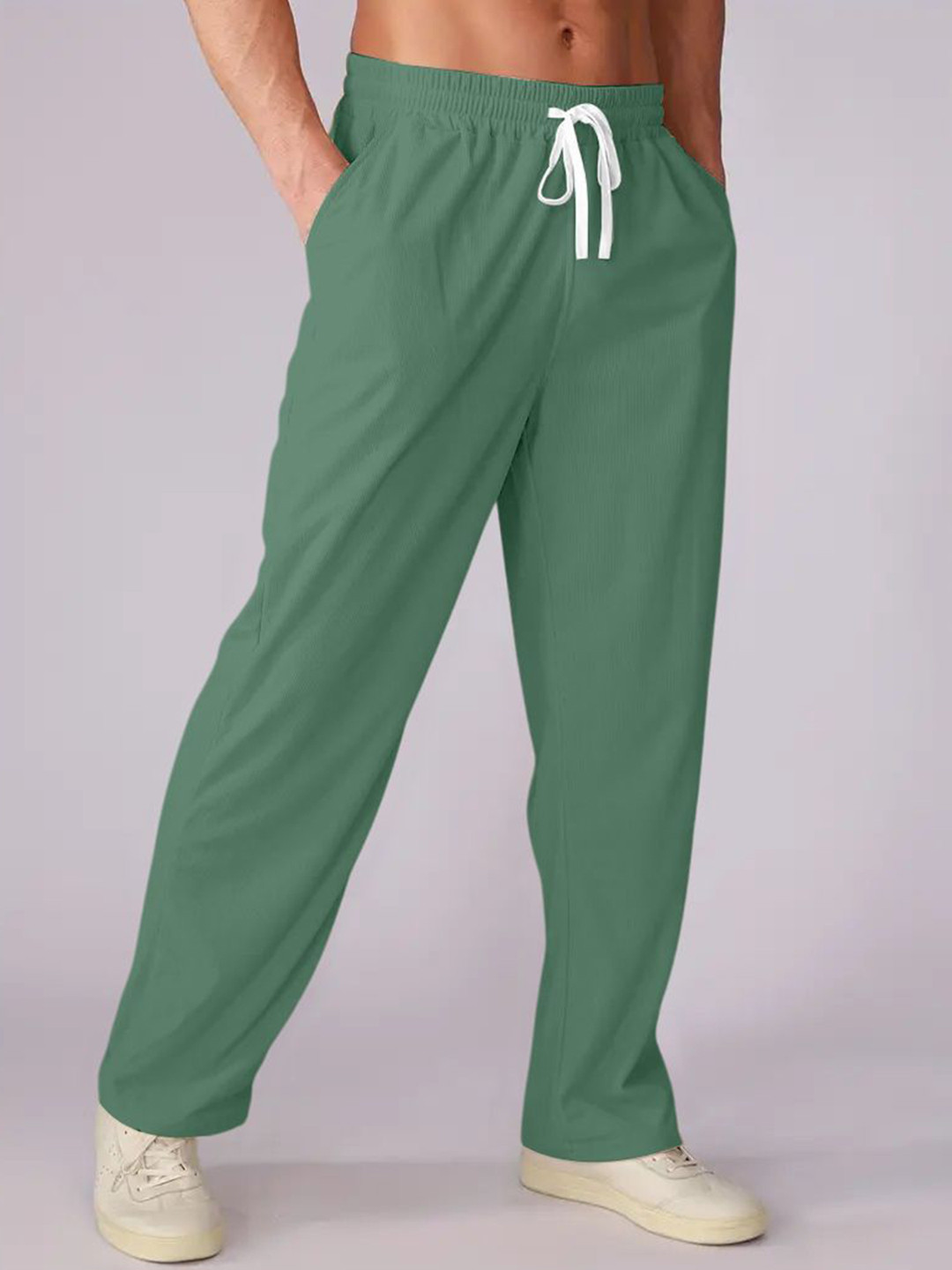 RAJOVATI Men Loose Fit Trousers